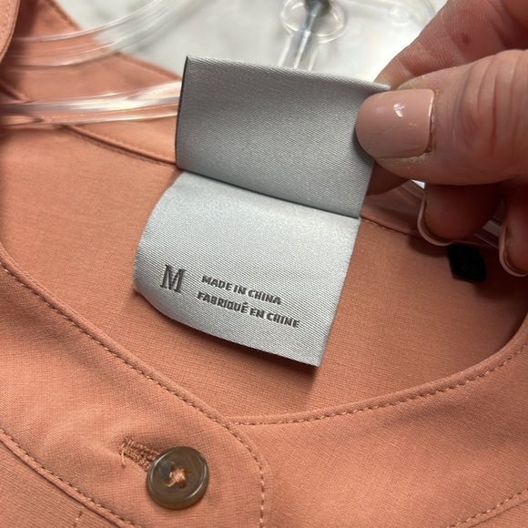 Prana Railay Button Down Long Sleeve Tunic Top Relaxed Fit M - Picture 13 of 15